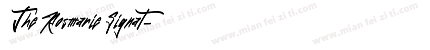 The Rosmarie Signat字体转换